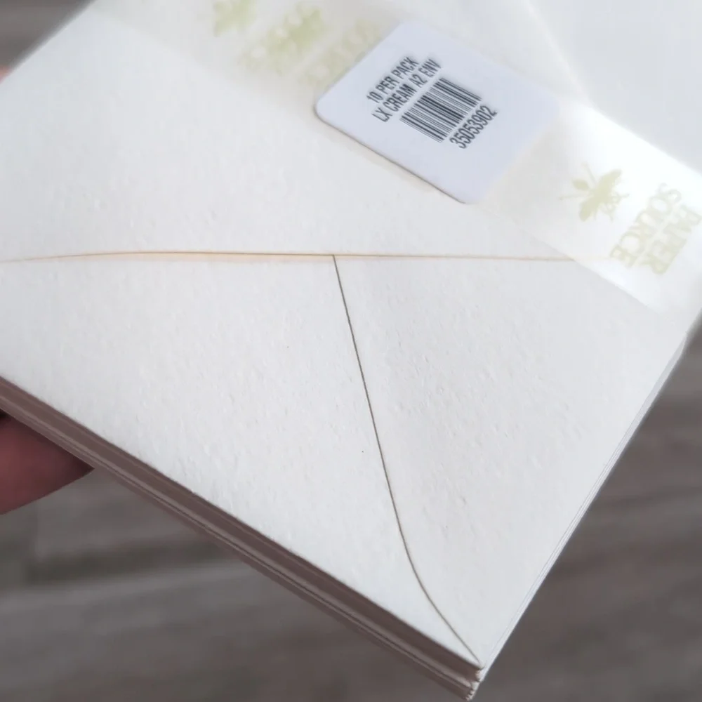 NWT Paper Source Envelopes, LX Cream A2